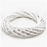 Coroa de Madeira 30cm Branco